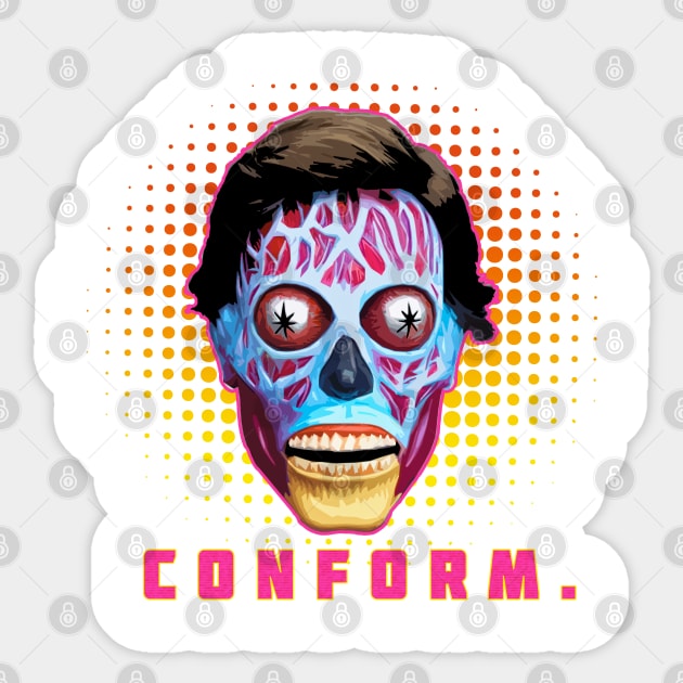 Conform Sticker by Spilled Ink